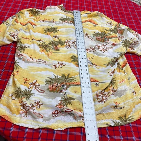 Toes On The Nose Palm Tropical Button Up Shirt Size 2XL XXL - Picture 6 of 7